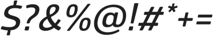 Glober SemiBold Italic otf (600) Font OTHER CHARS