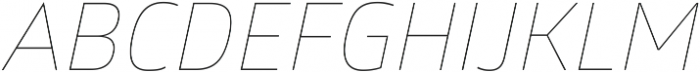 Glober Thin Italic ttf (100) Font UPPERCASE