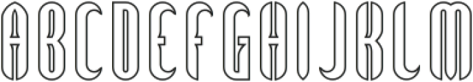 Glockenspiel-Hollow otf (400) Font UPPERCASE