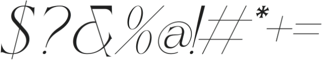 Glodyfa Italic otf (400) Font OTHER CHARS