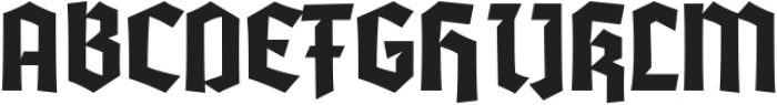 Glofters-Regular otf (400) Font UPPERCASE