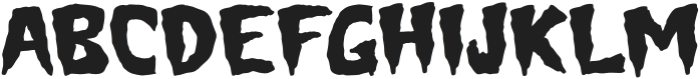 Gloomy Horror Regular otf (400) FONT