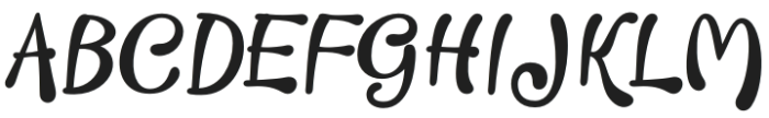 Gloopy Regular otf (400) Font UPPERCASE