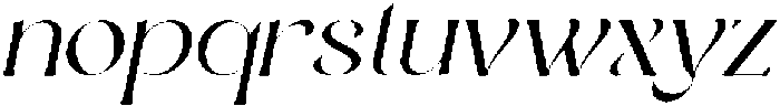 Glorase Italic otf (400) Font LOWERCASE