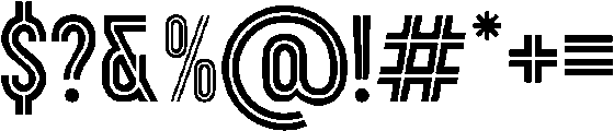 Glorea Inline otf (400) Font OTHER CHARS