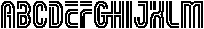 Glorea Inline otf (400) Font UPPERCASE