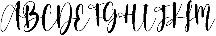 Gloria Regular otf (400) Font UPPERCASE