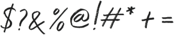 Gloriant Brush Regular otf (400) Font OTHER CHARS