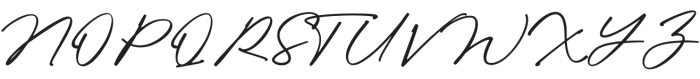 Glorien Script Regular otf (400) Font UPPERCASE