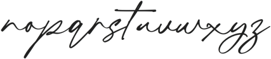 Glorien Script Regular otf (400) Font LOWERCASE