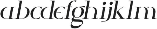 Glorify SH Italic ttf (400) Font LOWERCASE