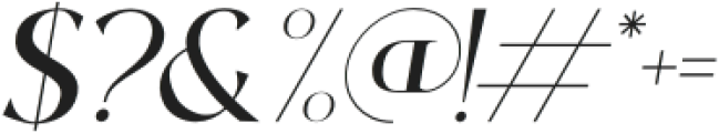 GlorifySH-Italic otf (400) Font OTHER CHARS