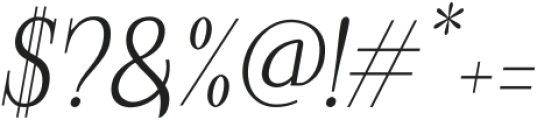 Glorious Copper Medium Italic otf (500) Font OTHER CHARS