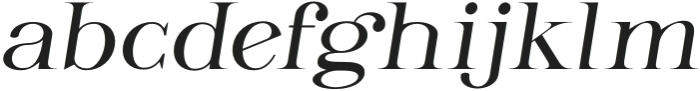 Glorisa Light Italic otf (300) Font LOWERCASE