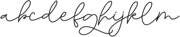 Glorius Signature otf (400) Font LOWERCASE