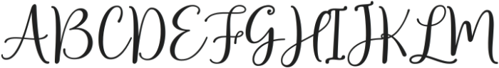 Gloriya Script Regular ttf (400) Font UPPERCASE