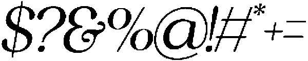 Glory otf (400) Font OTHER CHARS
