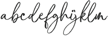 GloryGluengkuBrush-Regular otf (400) Font LOWERCASE