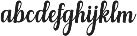 Glorynesia-Italic otf (400) Font LOWERCASE