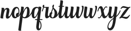 Glorynesia-Italic otf (400) Font LOWERCASE