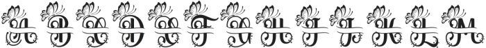 Glorynesia-Monogram otf (400) Font UPPERCASE