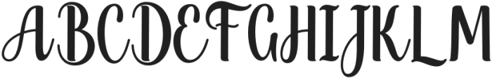 Glorynesia-Regular otf (400) Font UPPERCASE