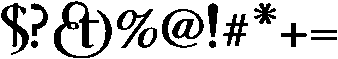 Glosso BoldOS otf (700) Font OTHER CHARS