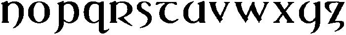 Glosso BoldOS otf (700) Font LOWERCASE