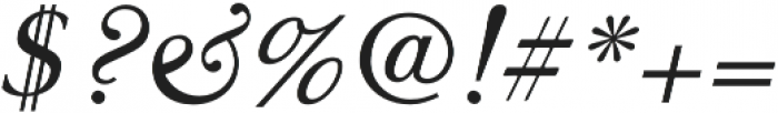 Glosso Novum Italic otf (400) Font OTHER CHARS