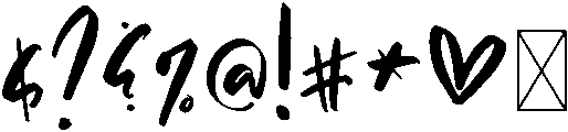 Glossy Regular otf (400) Font OTHER CHARS