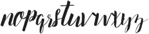 Glossy Script otf (400) Font LOWERCASE