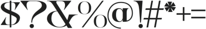 Glovae Modern Regular otf (400) Font OTHER CHARS