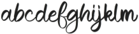 Glovely Regular otf (400) Font LOWERCASE