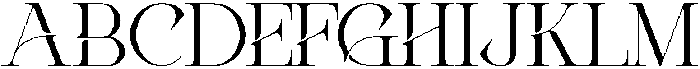 Glovia Regular otf (400) Font UPPERCASE