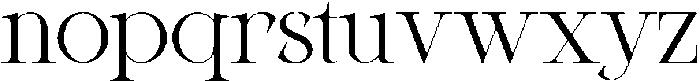 Glovia Regular otf (400) Font LOWERCASE