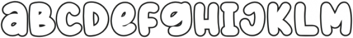 Glowing Bubble Outline otf (400) Font LOWERCASE