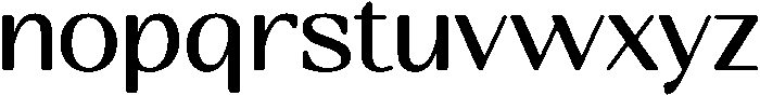 Glowing Regular otf (400) Font LOWERCASE