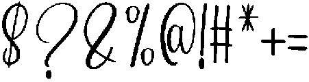 Glowing Regular otf (400) Font OTHER CHARS