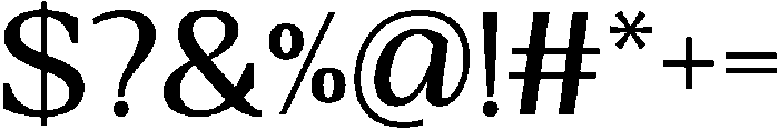 Glowing Regular otf (400) Font OTHER CHARS