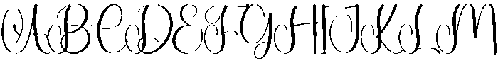 Glowing Regular otf (400) Font UPPERCASE