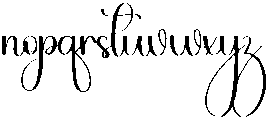 Glowing Regular otf (400) Font LOWERCASE