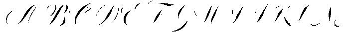 Glowing Romance Regular otf (400) Font UPPERCASE