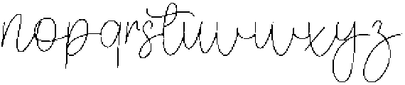 Glowing Wonderful Regular otf (400) Font LOWERCASE