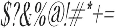 Glowins Italic otf (400) Font OTHER CHARS