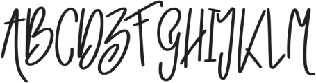 Glowy Mood otf (400) Font UPPERCASE