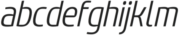 Gltp Starion Condensed Light Italic otf (300) Font LOWERCASE