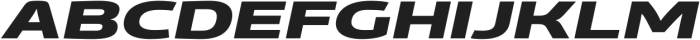 Gltp Starion Ultra Expanded Extra Bold Italic otf (700) Font UPPERCASE