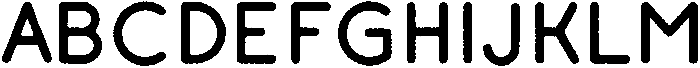 Gluck Bold Rough otf (700) Font UPPERCASE