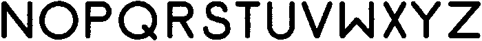 Gluck Bold Rough otf (700) Font UPPERCASE
