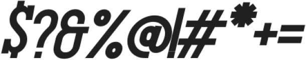 Gluttoner Slab ExtraBold Italic otf (700) Font OTHER CHARS